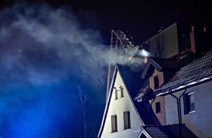 Pożar sadzy w kominie