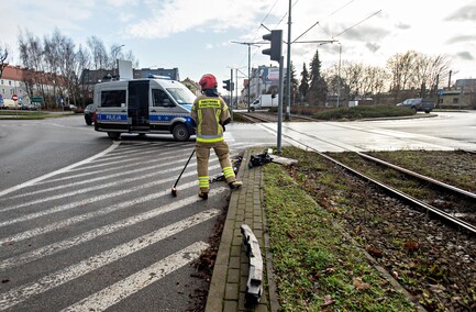 Kolizja z tramwajem