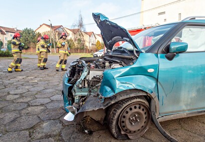 Wymusiła pierwszeństwo i wylądowała w rowie