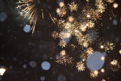 Elblążanie powitali nowy rok