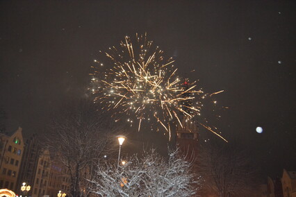 Elblążanie powitali nowy rok