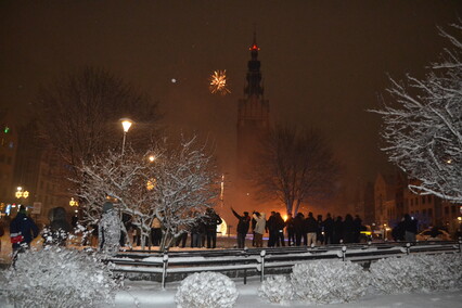 Elblążanie powitali nowy rok