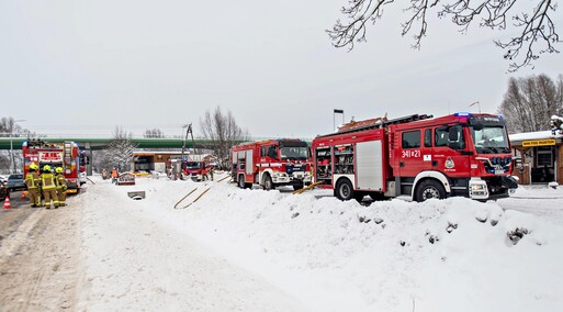 Pożar w barze pod mostem