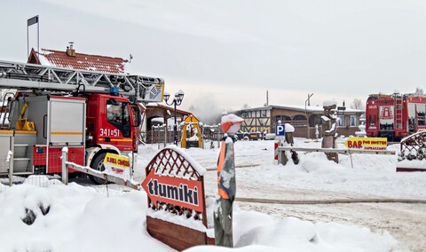 Pożar w barze pod mostem