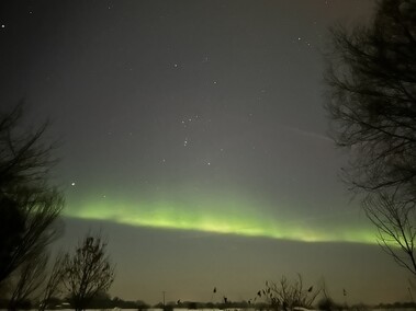 To była noc z zorzą polarną