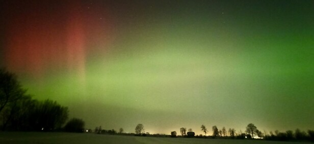 To była noc z zorzą polarną