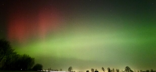 To była noc z zorzą polarną
