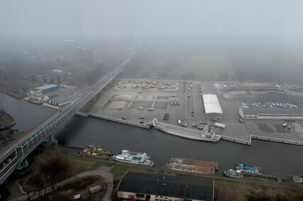 Wizualizacja nowego portu morskiego w Elblągu