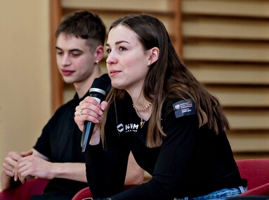 Olimpijczycy przepytani przez uczniów