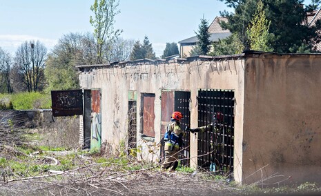 Pożar w pustostanie przy Robotniczej