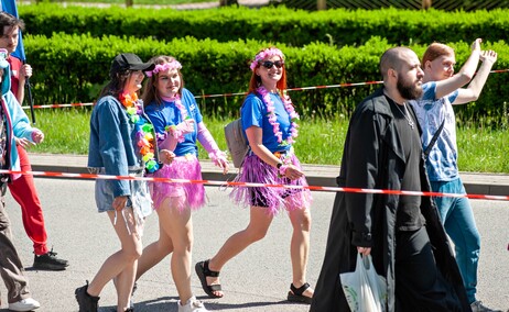 Studenci z kluczami do miasta