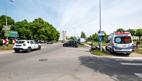 Kolizja ze skuterem