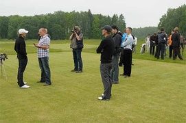 Heikki Kovalainen grał w golfa w Pasłęku!
