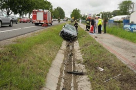 Wypadek w Kazimierzowie. Są ranni.
