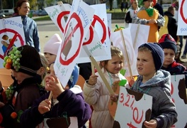 Strajkowały owoce, warzywa, a nawet mleko malinowe