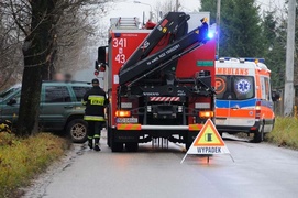 Peugeot uderzył w drzewo