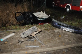 Wypadek na Radomskiej - dwie osoby ranne
