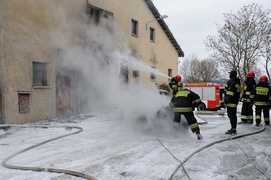 Pożar w Karczowiskach Górnych