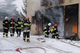 Pożar w Karczowiskach Górnych
