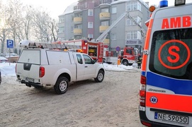 Pożar kamienicy na Bałuckiego