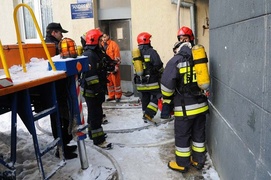 Pożar kamienicy na Bałuckiego