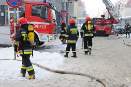 Pożar kamienicy na Bałuckiego
