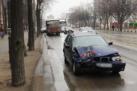 Kolizja na Grunwaldzkiej - sprawca bez uprawnień