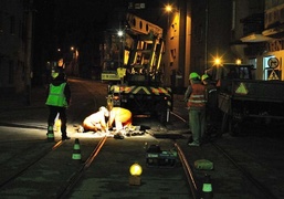 Nocny remont torowiska