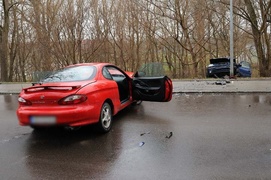 Wypadek na Kościuszki - dwie osoby ranne