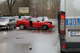 Wypadek na Kościuszki - dwie osoby ranne