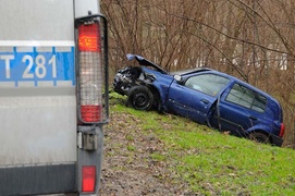 Wypadek na Kościuszki - dwie osoby ranne
