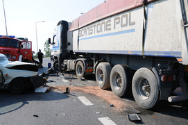 Wypadek w Jazowej-dwie osoby ranne