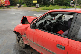 Zderzenie trzech aut w Kazimierzowie