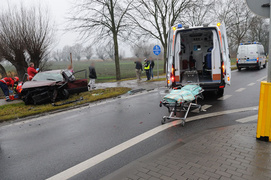 Wypadek w Kazimierzowie:  7-latek w szpitalu