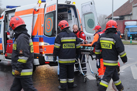 Wypadek w Kazimierzowie:  7-latek w szpitalu