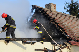 Stalewo: pożar budynku mieszkalnego