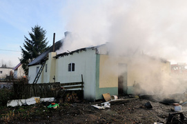 Stalewo: pożar budynku mieszkalnego
