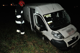 Zderzenie i dachowanie na S22