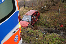 Rubno: zderzenie clio z seatem