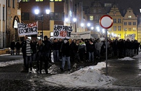 W Elblągu protestowali przeciwko ACTA