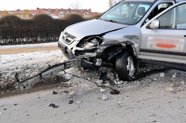 Groźna kolizja na Płk. Dąbka