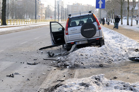 Groźna kolizja na Płk. Dąbka