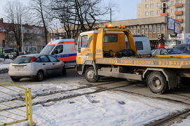 Groźna kolizja na Płk. Dąbka