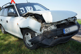 Wypadek przed Jegłownikiem: jedna osoba ranna