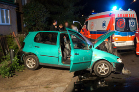 Wypadek na Orzeszkowej: dwie osoby ranne