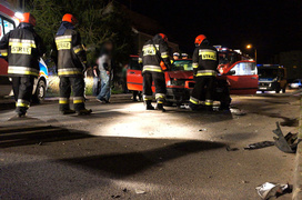 Wypadek na Orzeszkowej: dwie osoby ranne