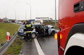 Węzeł Wschód: wypadek - dwie osoby ranne