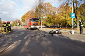 Wypadek na Mickiewicza: jedna osoba ranna
