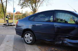 Wypadek na Mickiewicza: jedna osoba ranna