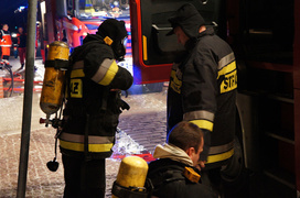 Garbary: pożar w pubie